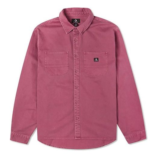 Converse Twill Long Sleeve Button Down 'Berry' 10022012-A04