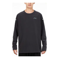 PUMA Running Training Loose Breathable Long Sleeves Black 521010-90