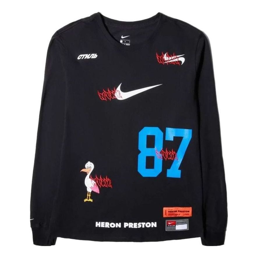 Nike x Heron Preston L/S Tee 'Black' CJ0902-010