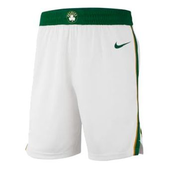 Nike NBA City Edition Swingman Boston Celtics Shorts White Green 912078-100