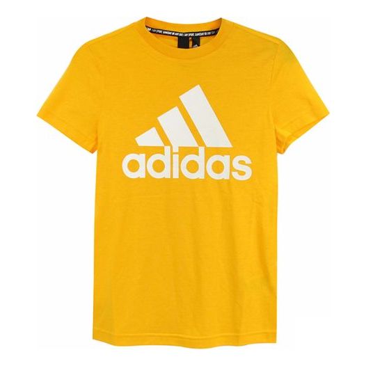 (WMNS) adidas Sports Round Neck Short Sleeve Yellow EB3794