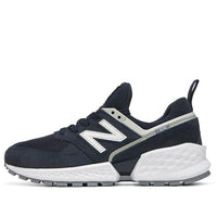 New Balance 574 Breathable Wear-resistant Non-Slip Low Tops Navy Blue MS574NSA
