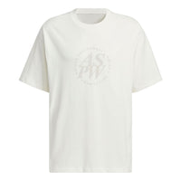 adidas Letter Printed T-Shirt Asia Sizing 'White' JI6257