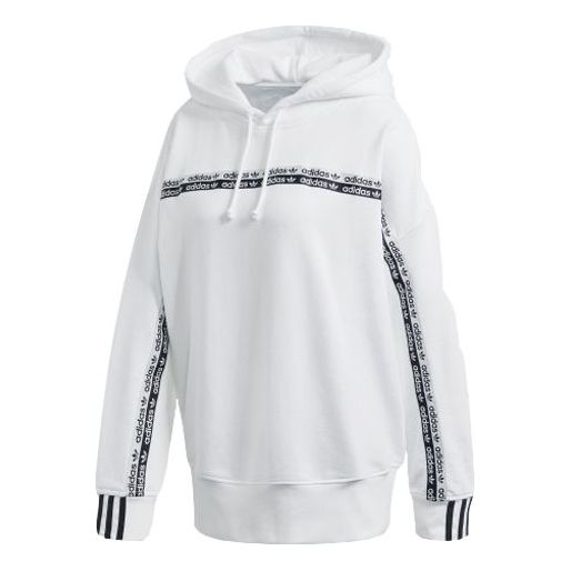 (WMNS) adidas originals Hoodie Sports Pullover White FM2500