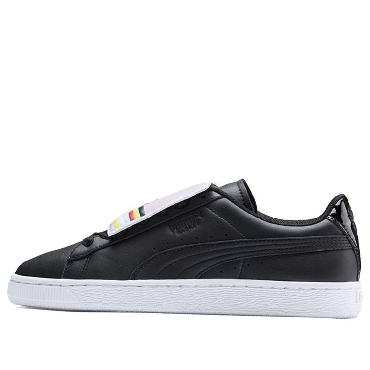 (WMNS) PUMA Basket Badge Casual Sneakers Black/White 369183-02