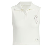 (WMNS) adidas Flower Print Polo Shirt Asia Sizing 'White' JP0722