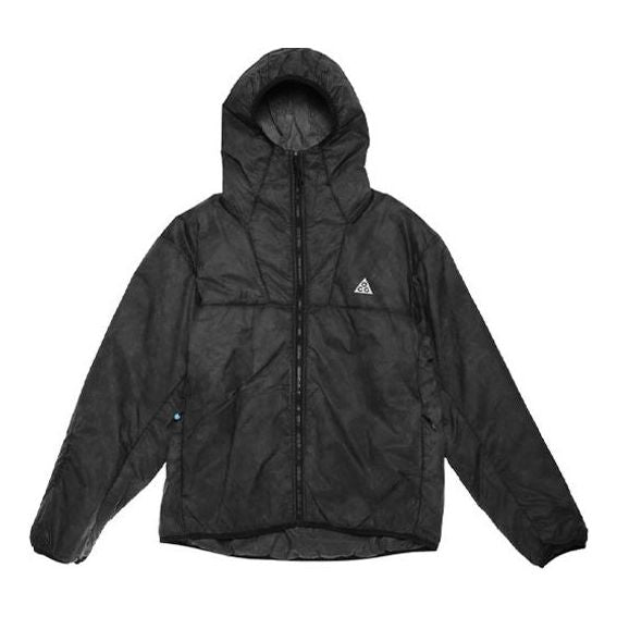 Nike ACG Therma-FIT ADV Rope De Dope Solid Color Zipper hooded Long Sleeves Jacket Black DJ1257-010