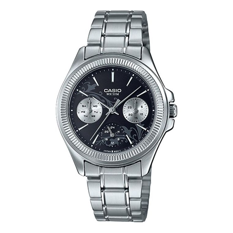 CASIO Quartz SilverBlack Analog LTP-2088D-1A2