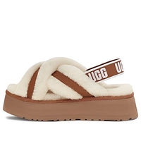(WMNS) UGG Disco Cross Slides 'Chestnut' 1121550-CHE
