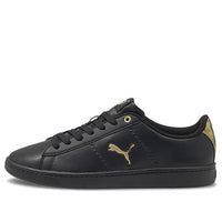 (WMNS) PUMA Vikky V2 Cat Metallic Shoes Black/Gold 375913-02