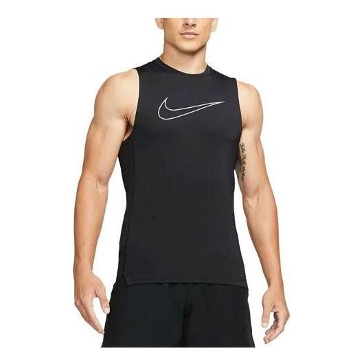 قميص Nike Pro Dri-FIT Slim Fit بدون أكمام "أسود" DD1977-010