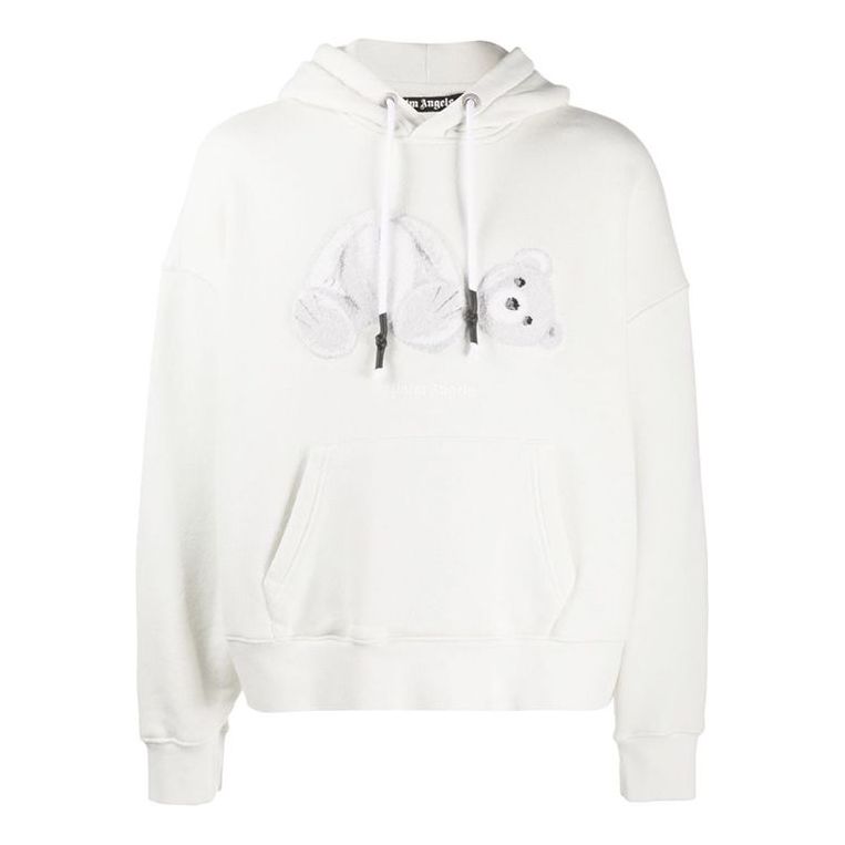 Men's PALM ANGELS Teddy Bear White PMBB058E20FLE0044401