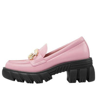 (WMNS) Gucci Romance Interlocking G Leather Loafers 'Pink' 700271-DKSD0-5823