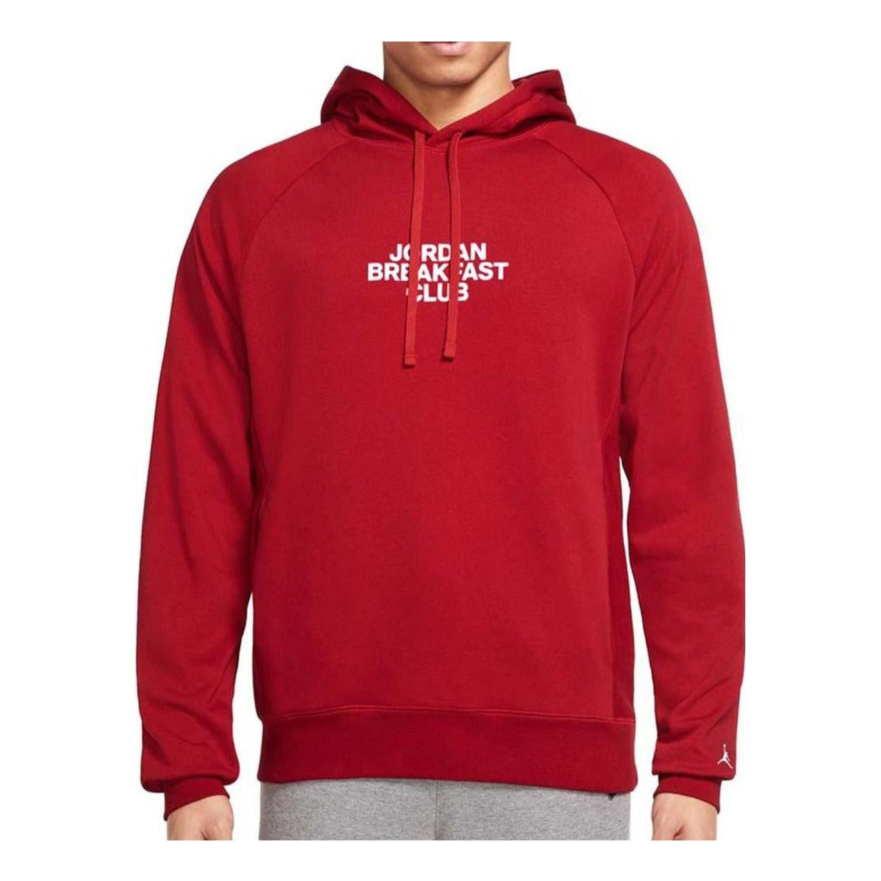 Men's Air Jordan Dri-FIT Sport Bc Alphabet Printing Pullover Drawstring Hooded Long Sleeves Red DQ7330-687