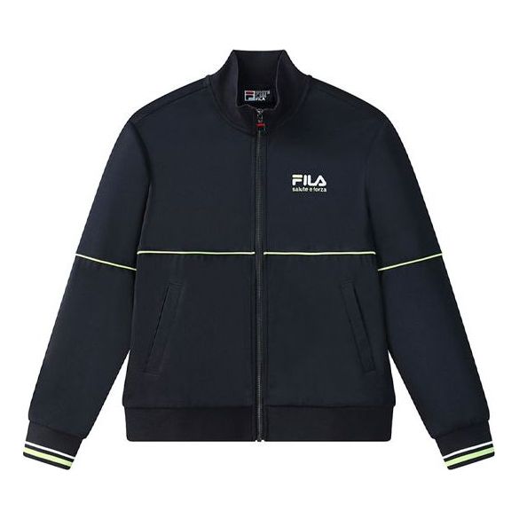 (WMNS) FILA Casual Stand Collar Jacket 'Blue Navy' F11W128572F-NV