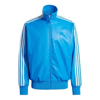 adidas Firebird Adicolor Three Stripes Synthetic Fabric Loose Jacket Asia Sizing 'Blue' IZ4035