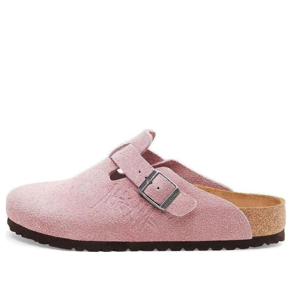 Birkenstock x Stussy Boston Suede Leather 'Dusty Pink' 1022971