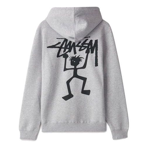 Stussy Warrior Man Hood Pullover Unisex Gray 1924435-AH