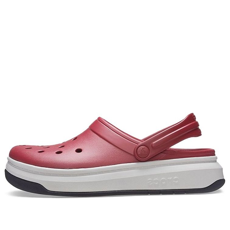 Crocsband Full Force Thick Sole Sandals Red White 206122-6RU