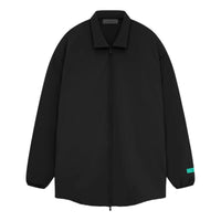 Fear of God Essentials SS24 Nyon Filled Shirt Jacket 'Jet Black' 202SP244494F