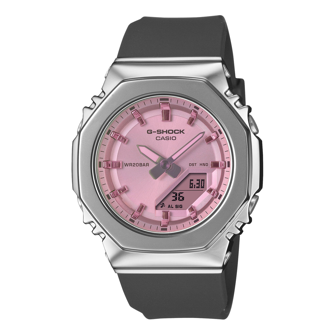 (WMNS) CASIO G-Shock GM-S2110 Series Analog-Digital 'Black Pink' GM-S2110SR-1A