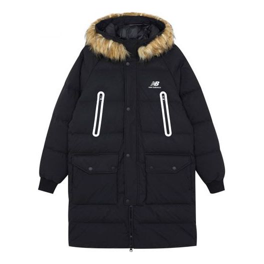 New Balance Classic Long Down Jacket Asia Sizing 'Black Brown' AMJ14321-BK