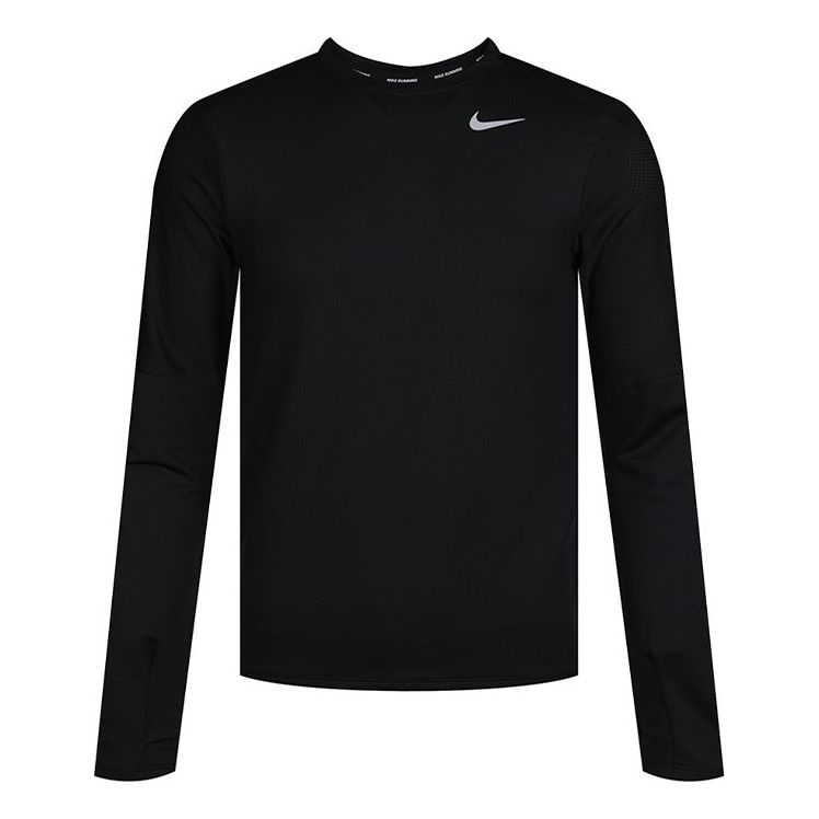 ملابس رياضية رياضية Nike Dri-FIT للرجال برقبة دائرية باللون الأسود CU6072-010