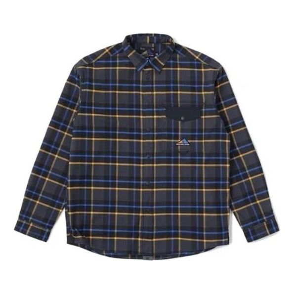 New Balance Tartan Check Flannel Overshirt 'Phantom' JMTL2060-PHM