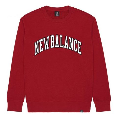 New Balance Men's New Balance Alphabet Printing Round Neck Casual Pullover Red MT03515-NCR