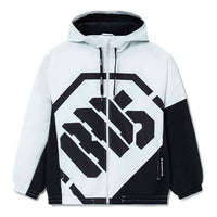 Li-Ning BAD FIVE Sports Basketball Hooded Jacket 'White Black' AFDS075-1