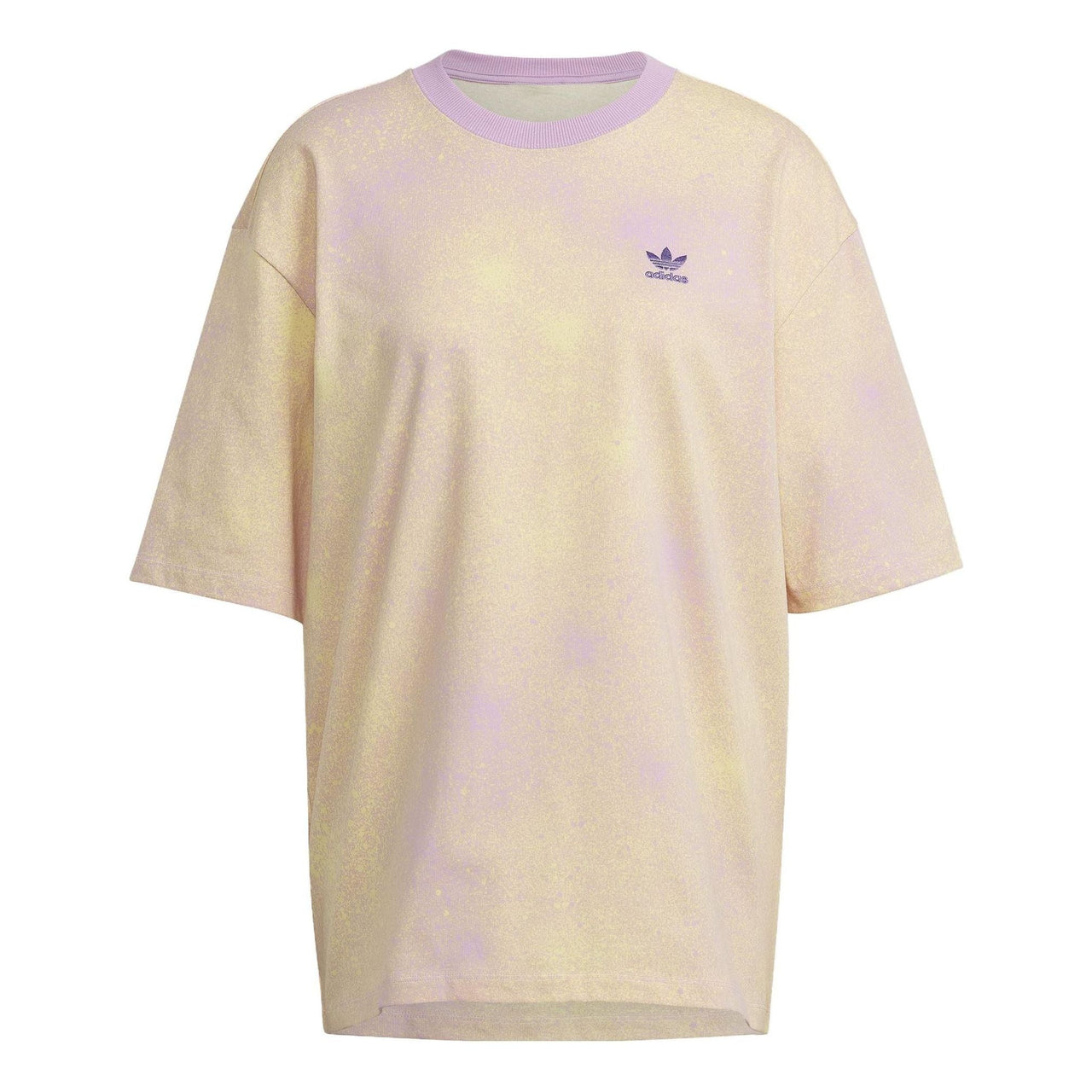 (WMNS) adidas Originals Graphic Print Cropped T-Shirts 'Yellow Pink' 6597
