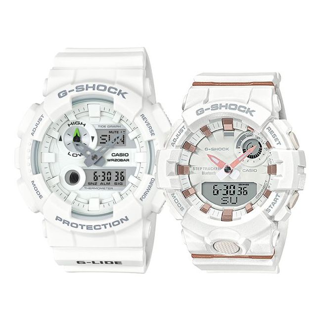 CASIO G-Shock Analog-Digital 'White' GAX-100A-7APR+GMA-B800-7APR