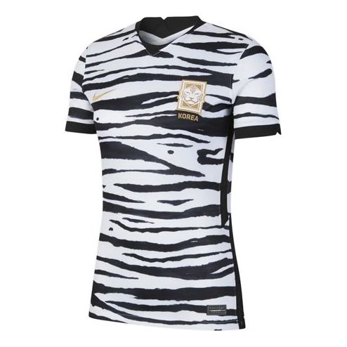 (WMNS) Nike Korea 2020 Stadium Away Shirt Running White Yoga Tee Black/White CQ9157-100