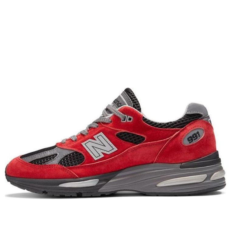 حذاء نيو بالانس 991v2 "أحمر أسود رمادي" U991KR2