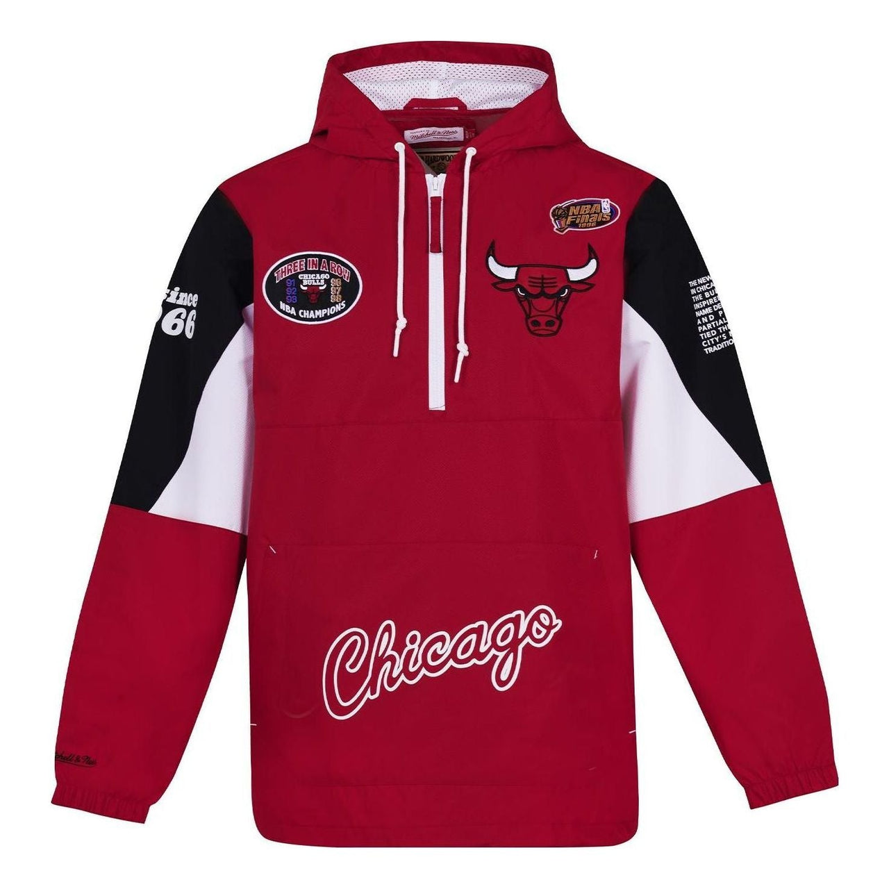 Mitchell & Ness x NBA Chicago Bulls Origins Pullove Hoodie 'Red' OJPO5033-CBUYYPPPSCAR