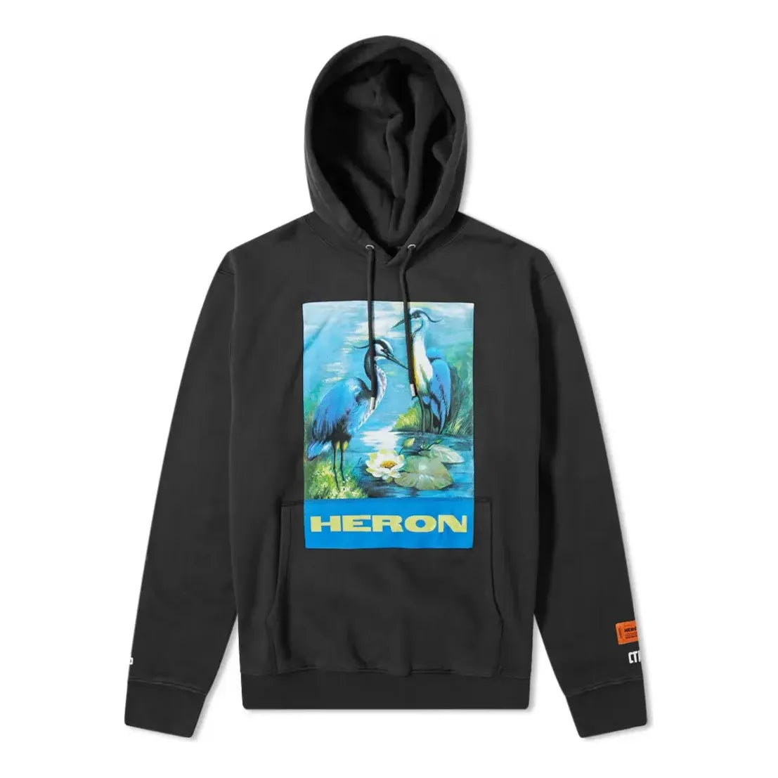 HERON PRESTON Heron Pop Over Hoodie 'Black' HMBB004F198080010488