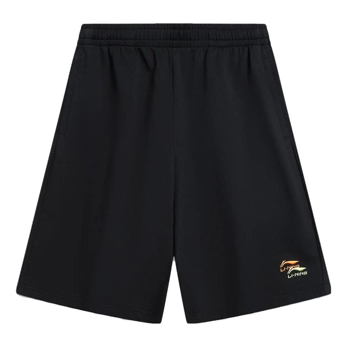 Li-Ning Double Embroidered Logo Shorts 'Black' AKST745-1