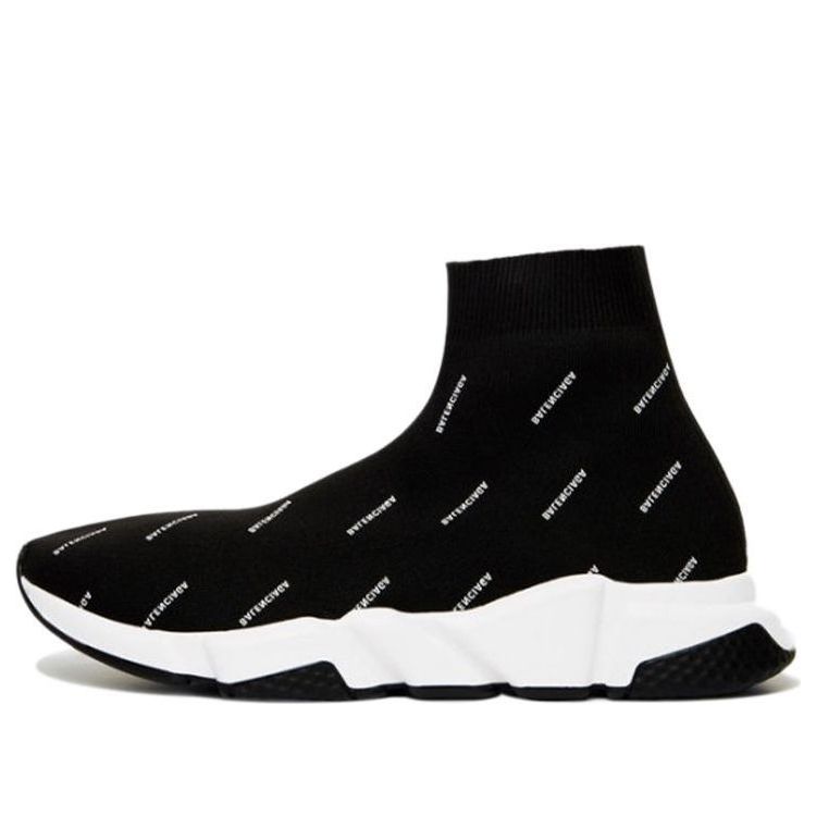 Balenciaga Speed 2.0 Sneakers 'Black Logo Print' 530360W06501006