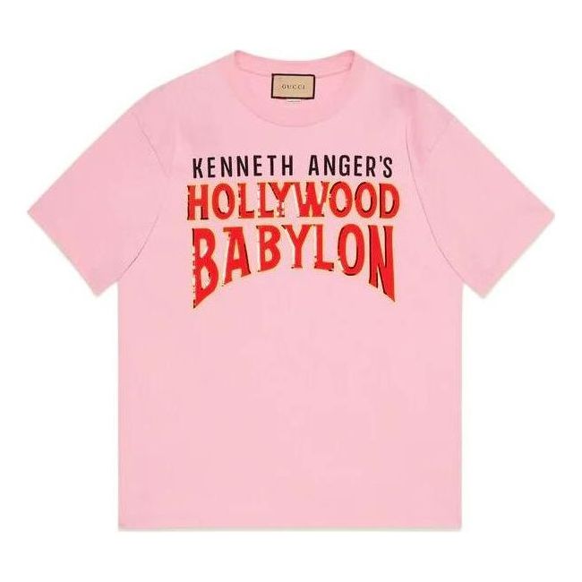 Gucci Hollywood Babylon Cotton T-shirt 'Pink' 616036-XJEJU-5904