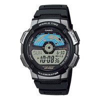 CASIO Sports Quartz Waterproof Mens SilverBlack Analog AE-1100W-1AV