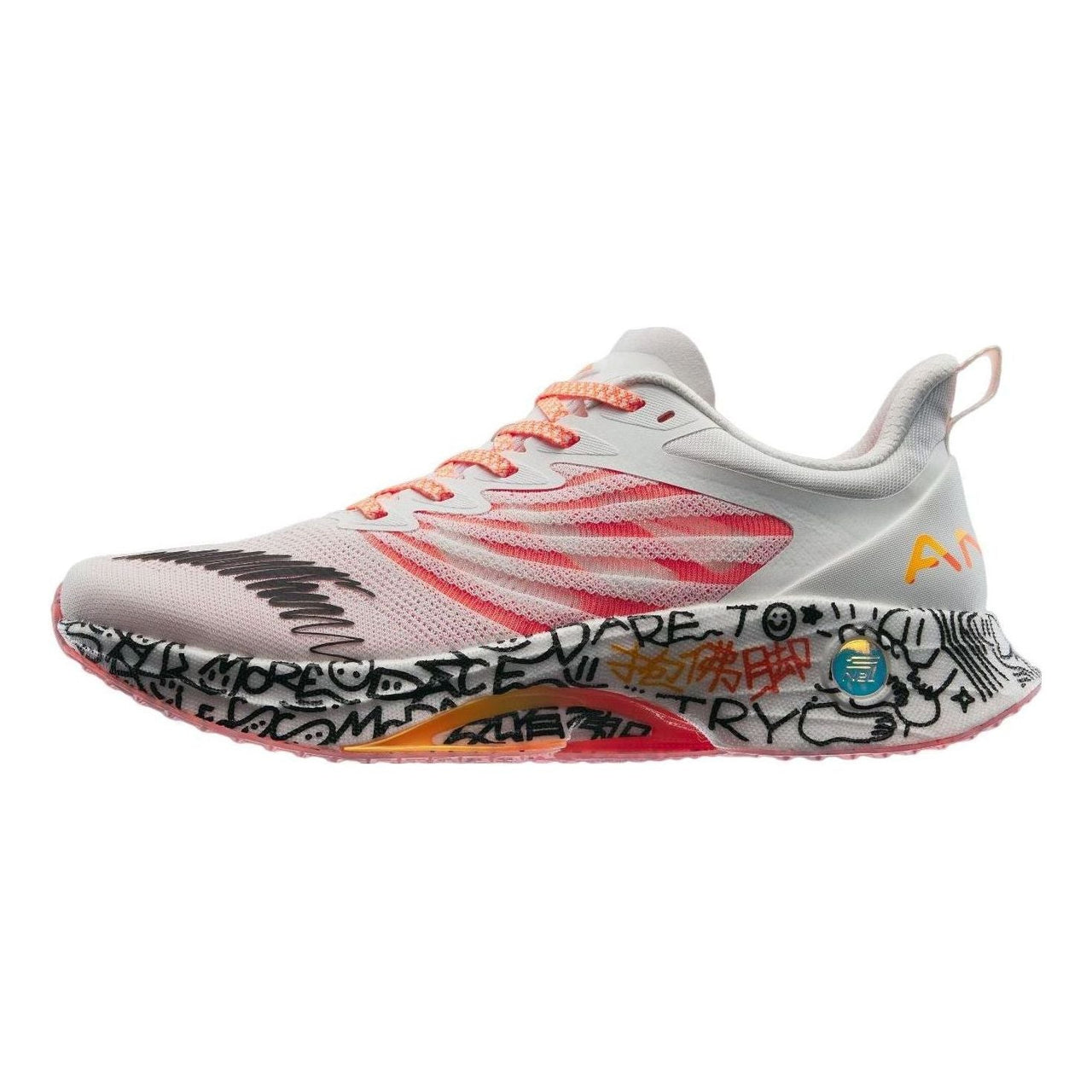 ANTA MACH 3.0 'أبيض وردي أسود' 112325583S-9