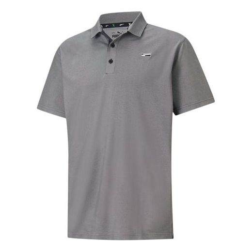 PUMA Tech Pique Polo Shirt 'Grey White Black' 599277-01