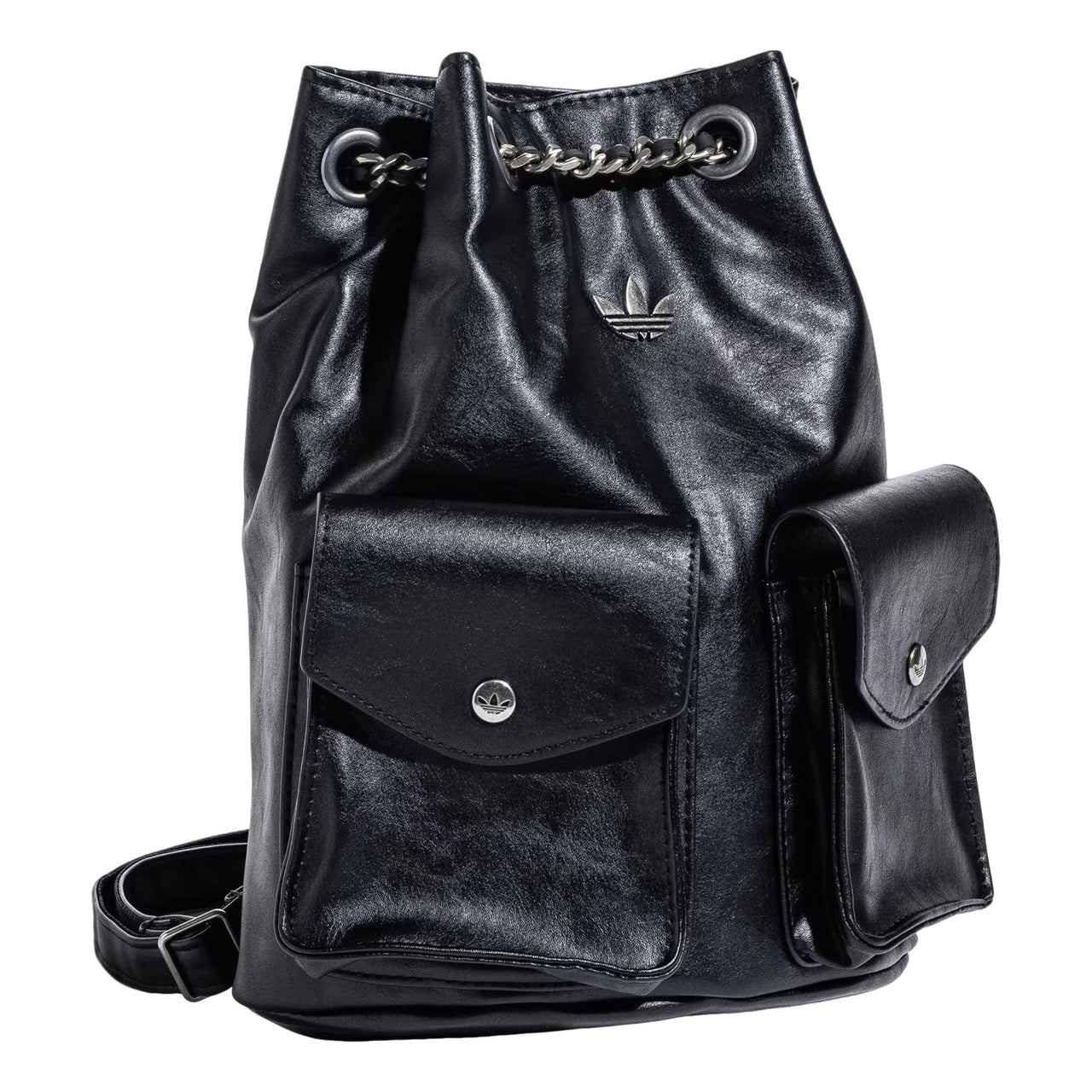 (WMNS) adidas Originals Polyurethane Backpack 8L 'Black' KW4750