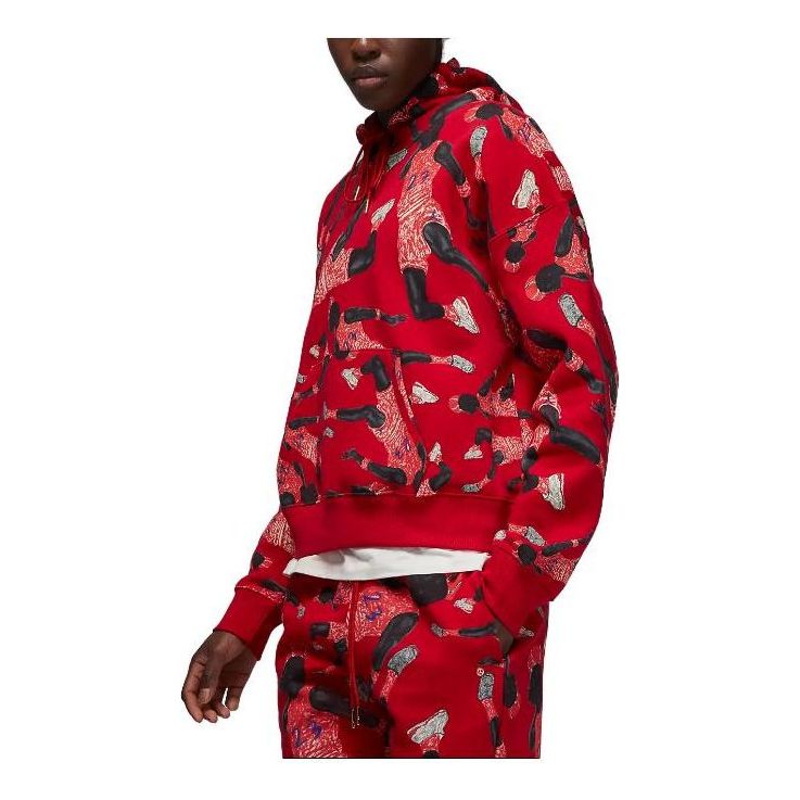 (WMNS) Air Jordan Artist Series by Parker Duncan Hoodie 'Red' DX0387-687
