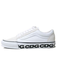 Vans x COMME des GARCONS CDG Old Skool Casual Skateboarding Shoes Unisex White VN0A4P3XQLZ