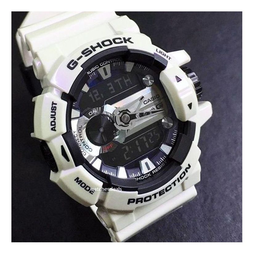 CASIO G-Shock Analog-Digital 'White' GBA-400-7CDR
