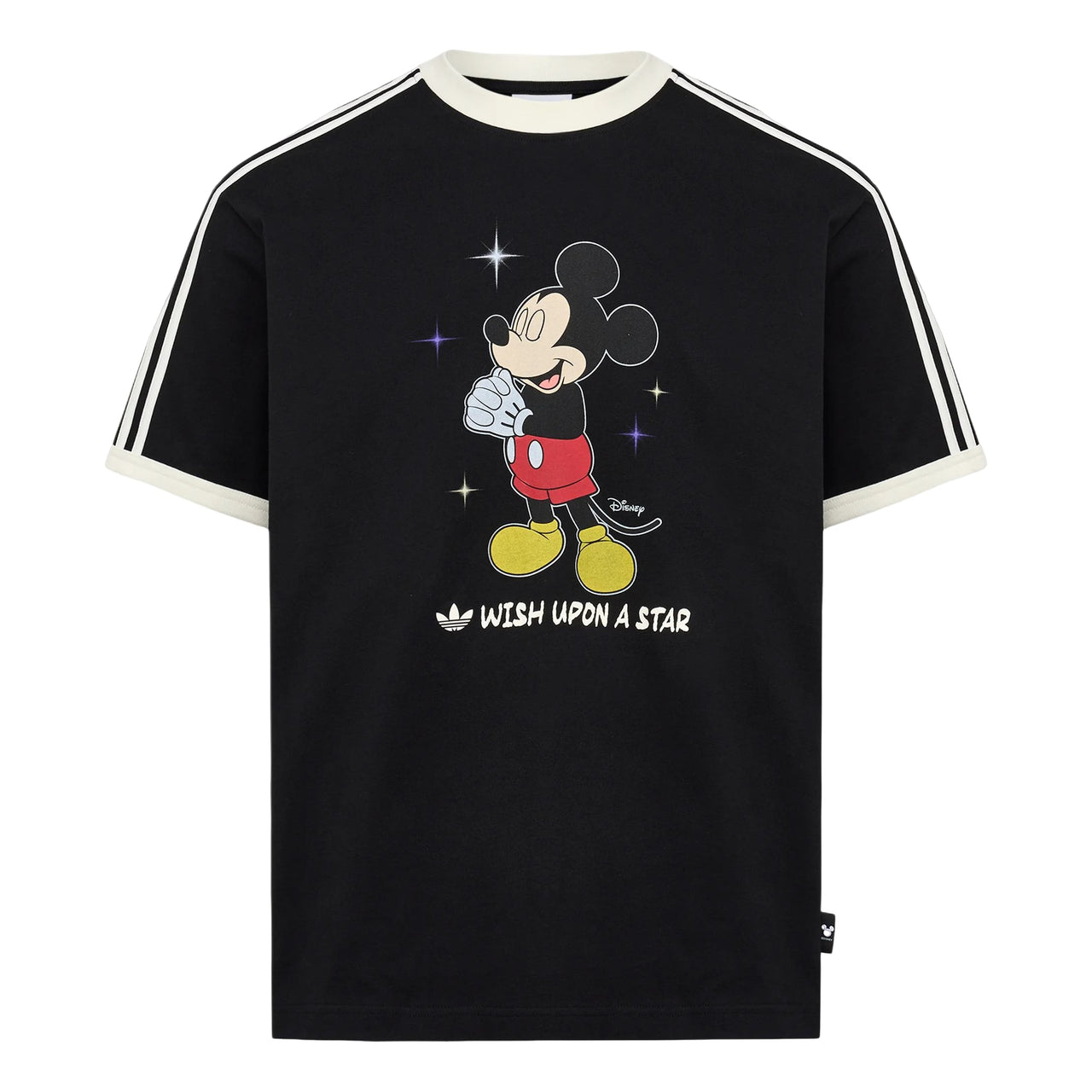 adidas x Disney Mickey Mouse Wish T-Shirt Asia Sizing 'Black' KT7774