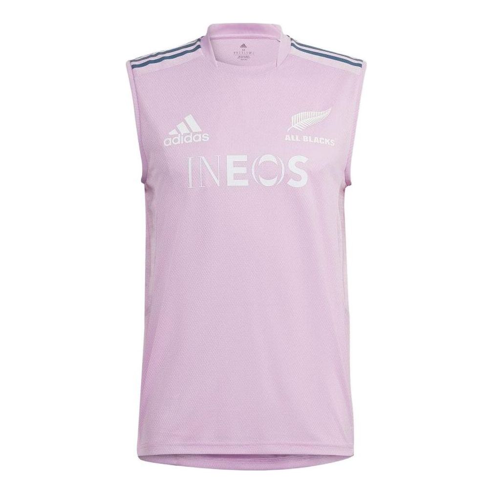 Men's adidas Small Logo Rugby Camisole Rose Purple Vest HG7305
