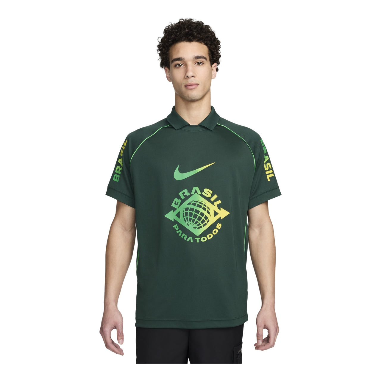 Nike Dri-FIT Brazil Football Polo Shirt 'Dark Green' FZ2949-397