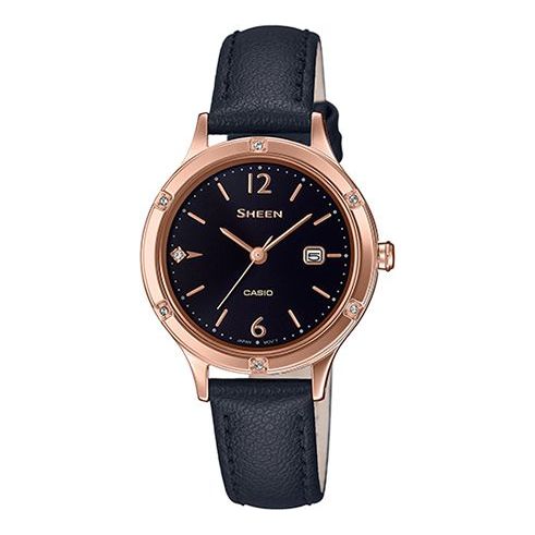 CASIO Analog SHEEN Sapphire Crystal Quartz Waterproof Black Digital SHE-4533PGL-1AUPR